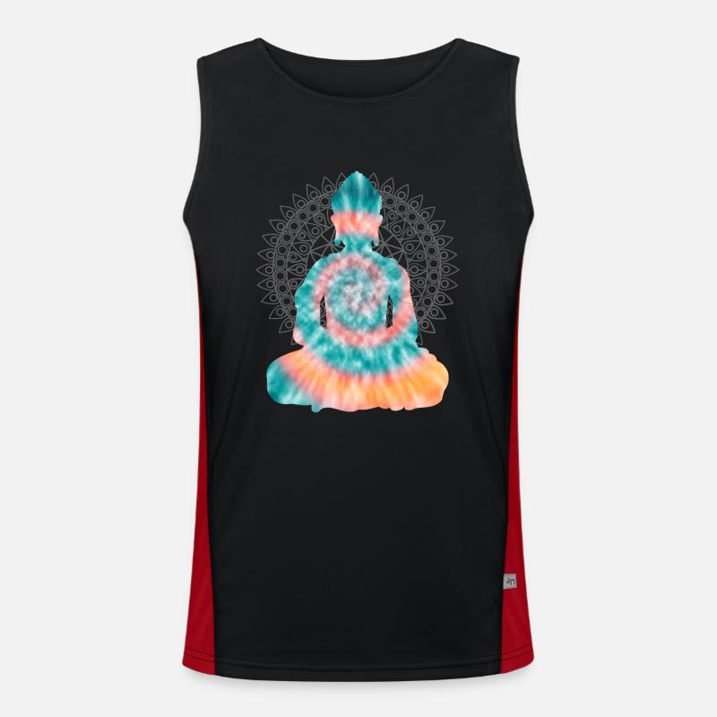 Bouddha TieDye Débardeur respirant contrasté Homme 