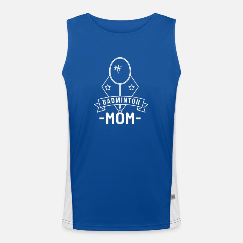Badminton Mom Men's Functional Contrast Tank Top 