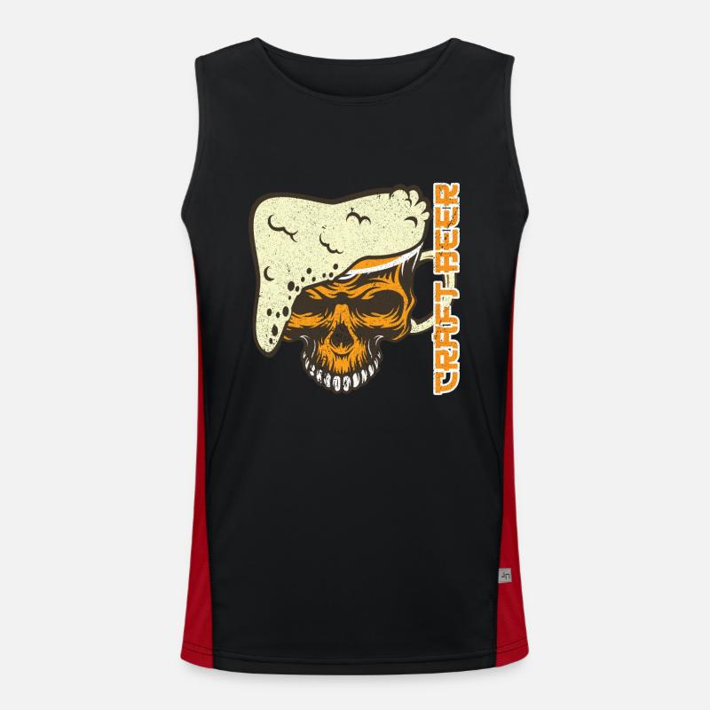 Craft Bier Funktionelles Kontrast-Tank Top für Männer 