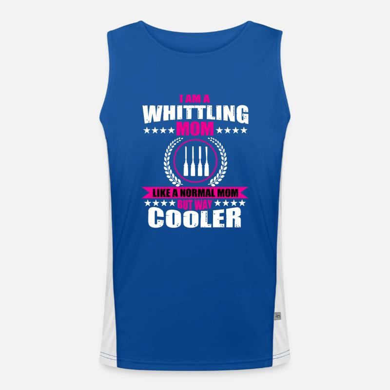 Schnitzende Mutter Funktionelles Kontrast-Tank Top für Männer 