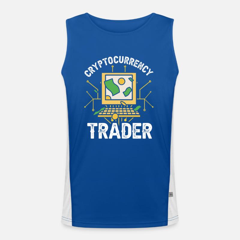 Kryptowährungs Händler Crypto Trader Krypto Funktionelles Kontrast-Tank Top für Männer 