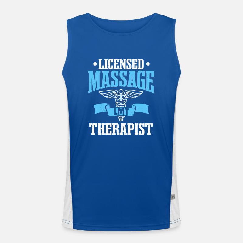 LMT Licensed Massage Therapist Chiropractor Men's Functional Contrast Tank Top 