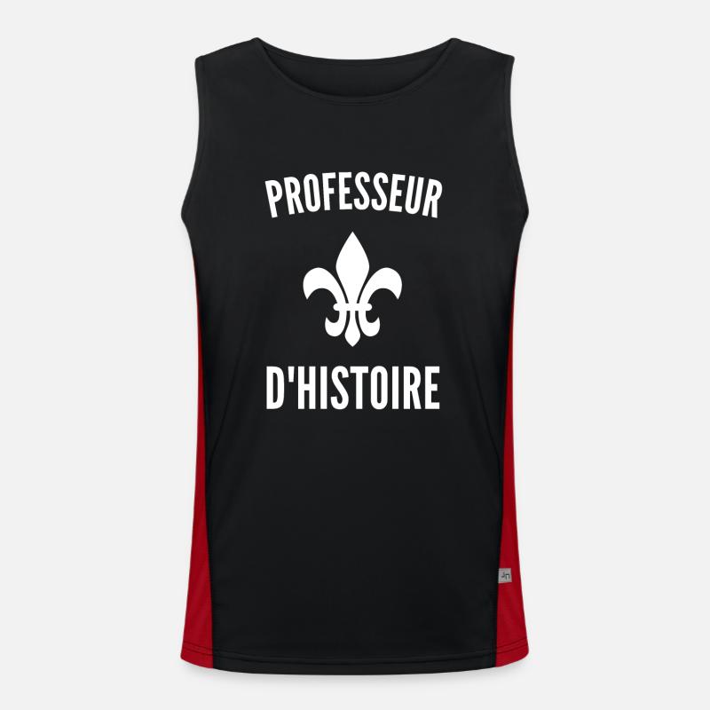 Professeur d'Histoire Fleur de Lys Débardeur respirant contrasté Homme 