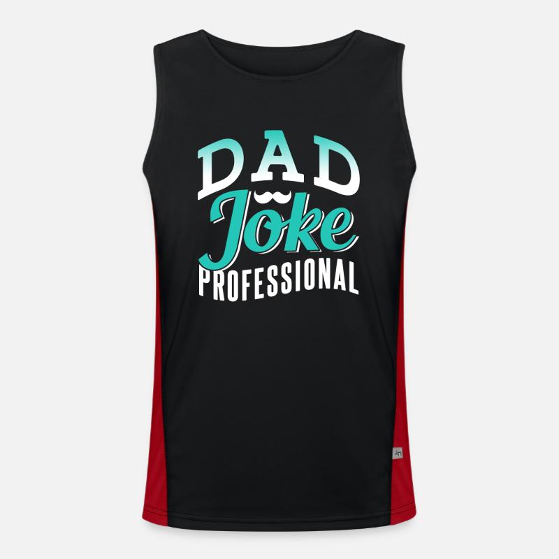 Papa Blague Papa Blague Père Blagues Débardeur respirant contrasté Homme 