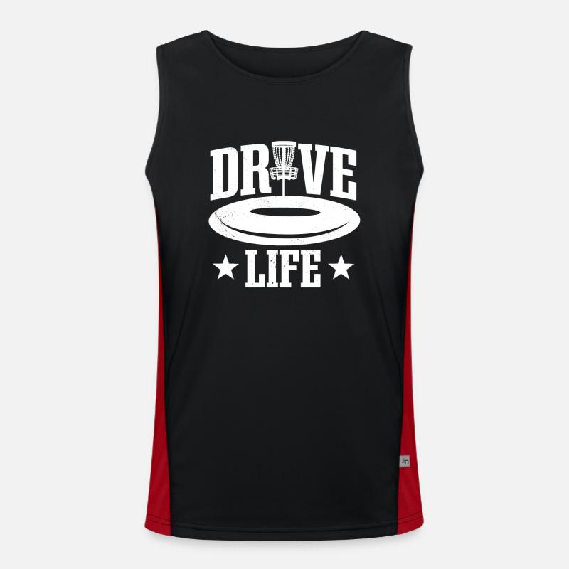 Disc Golfeur Disc Life Disc Golf Débardeur respirant contrasté Homme 