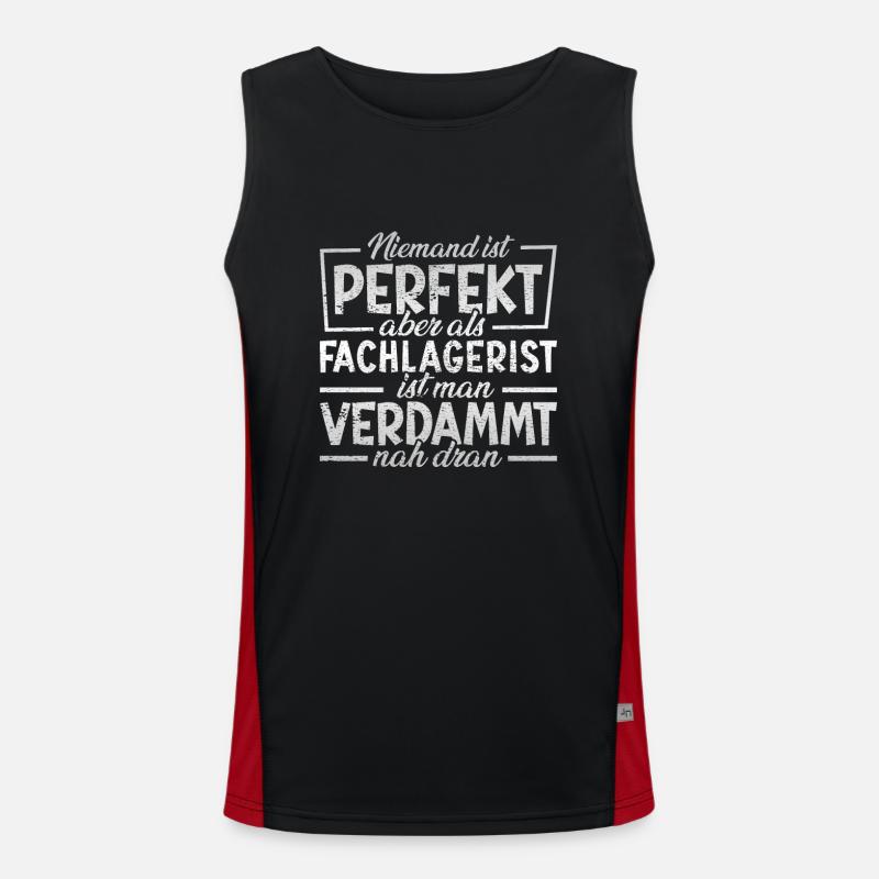 Fachlagerist Funktionelles Kontrast-Tank Top für Männer 