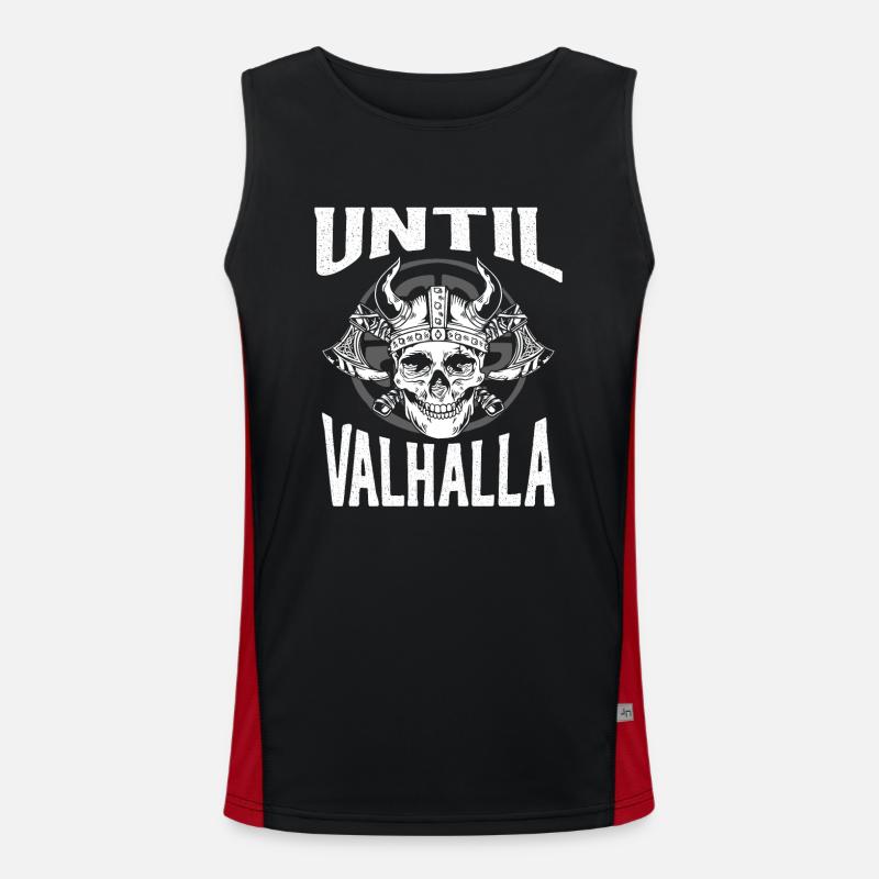 To Valhalla Skull Men's Functional Contrast Tank Top 