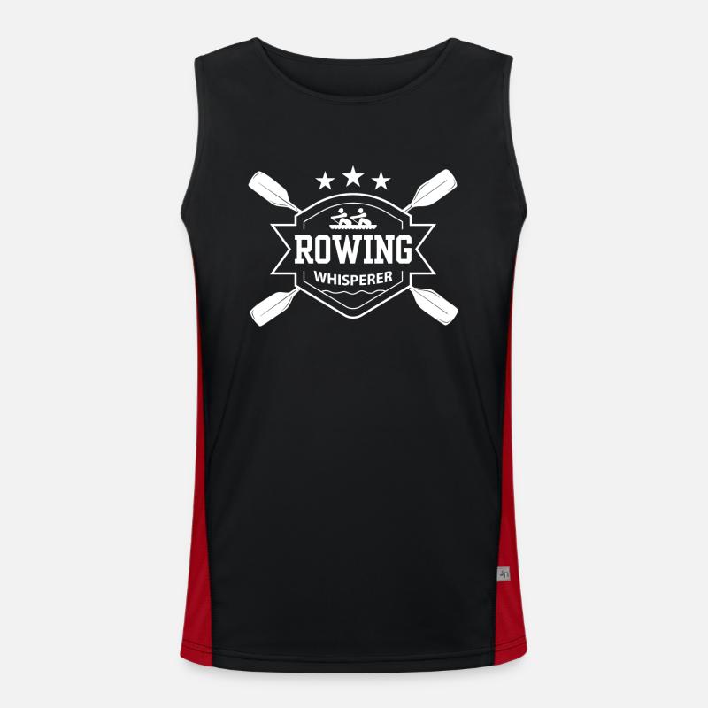 Rowing Whisperer Rowing Rowing Boat Rower Men's Functional Contrast Tank Top 