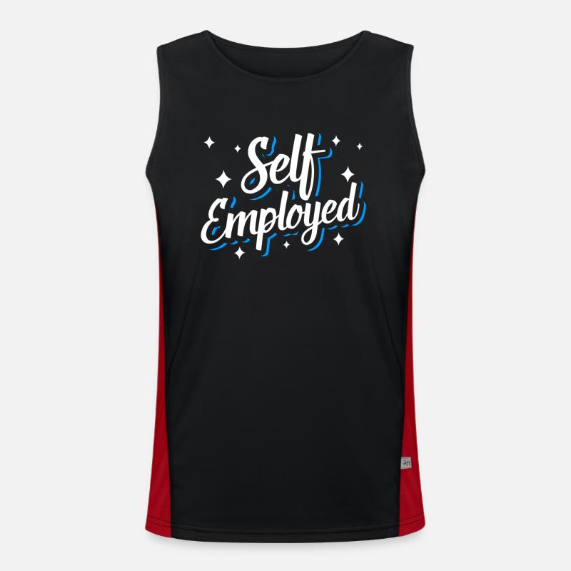 Self-employed freelancer freelancer Men's Functional Contrast Tank Top 