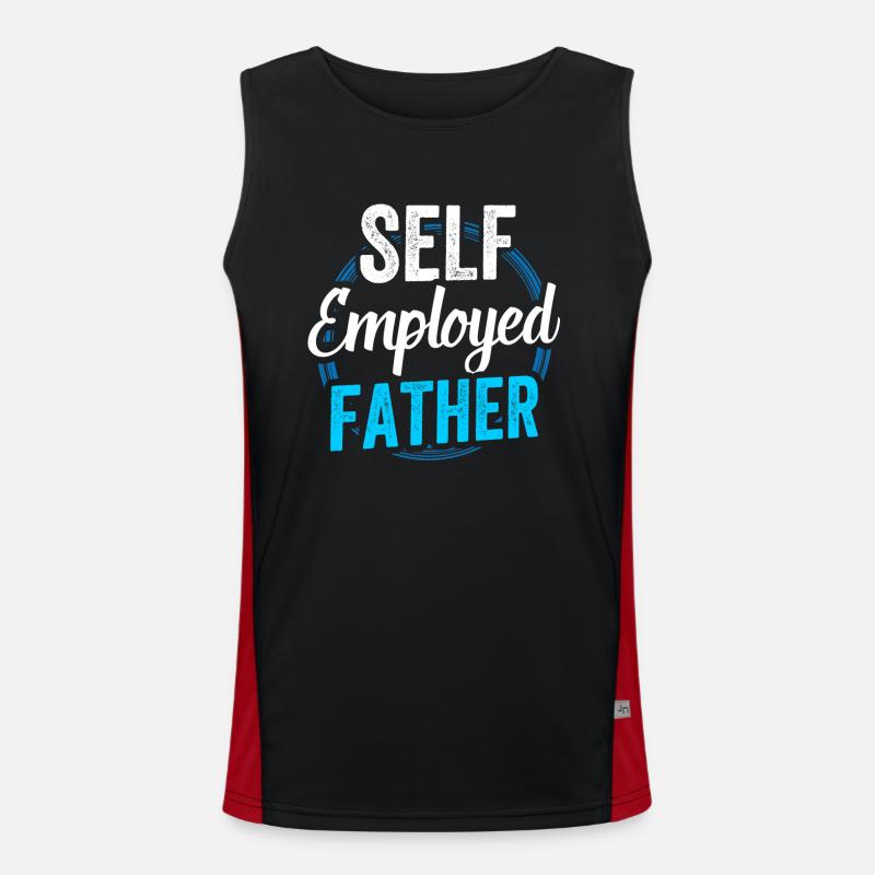 Self-employed father Freelancer Self-employed Men's Functional Contrast Tank Top 