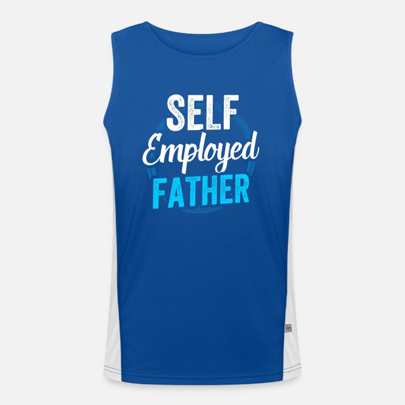Selbständiger Vater Freelancer Selbstständig Funktionelles Kontrast-Tank Top für Männer 