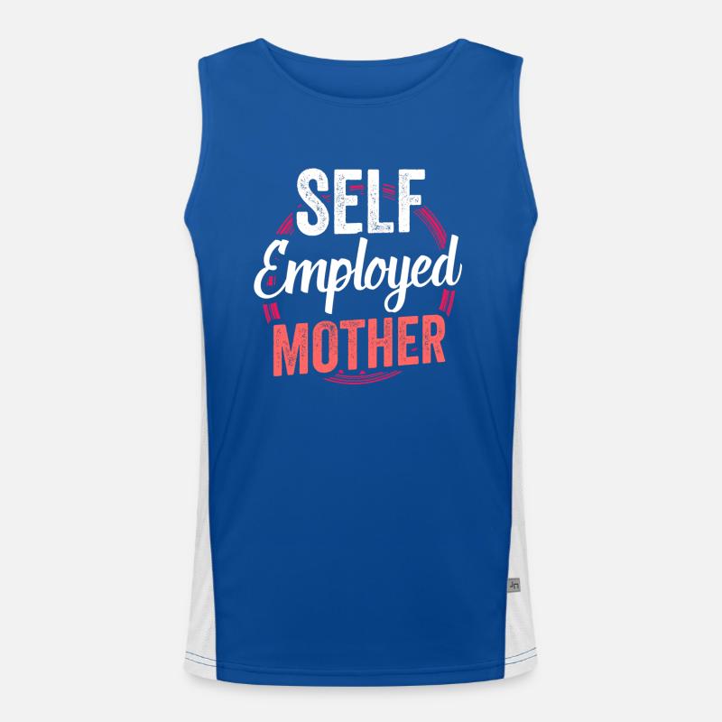 Selbstständige Mutter Freelancer Selbstständig Funktionelles Kontrast-Tank Top für Männer 