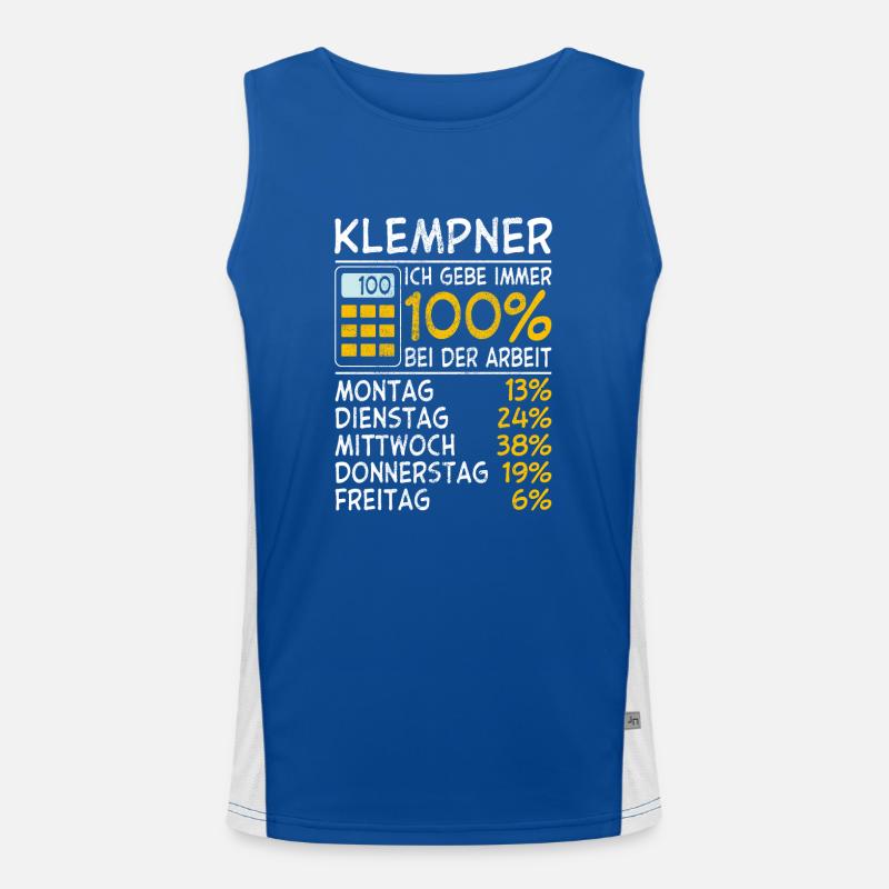 Klempner Immer 100% Funktionelles Kontrast-Tank Top für Männer 
