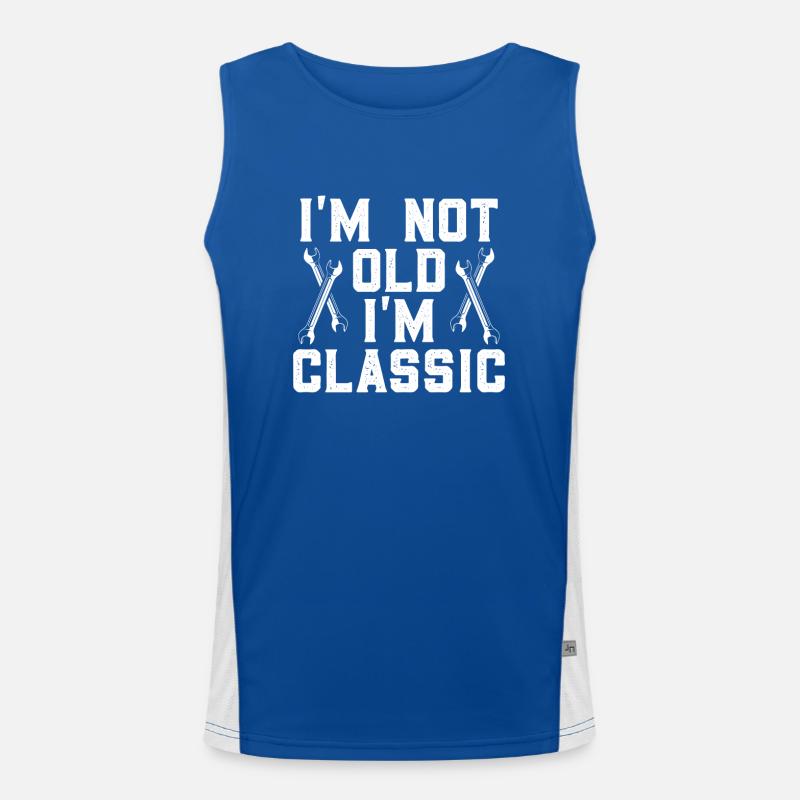 Ich Bin Nicht Alt Ich Bin Klassisch Funktionelles Kontrast-Tank Top für Männer 