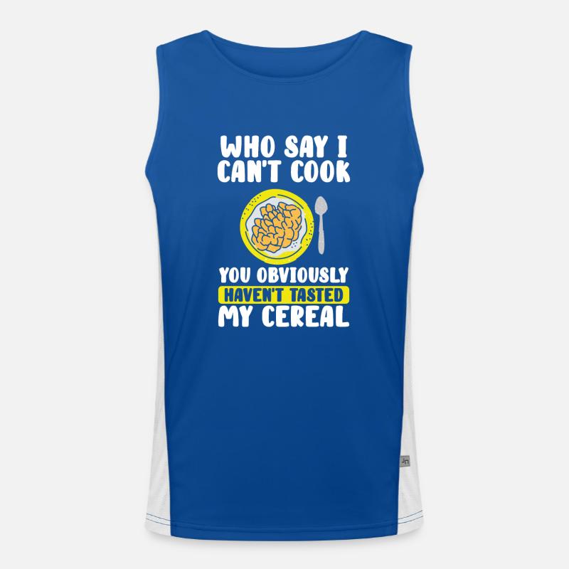 Wer Sagt, Dass Ich Nicht Kochen Kann? Funktionelles Kontrast-Tank Top für Männer 