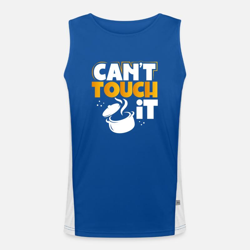 Can't touch the pot Men's Functional Contrast Tank Top 