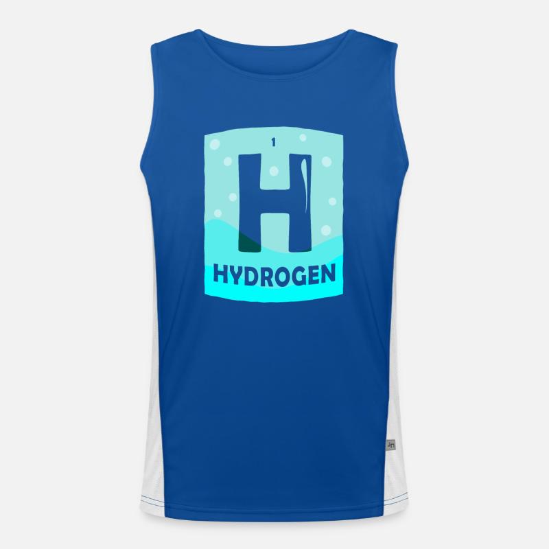 Hydrogène Énergie Hydrogène Élément Débardeur respirant contrasté Homme 