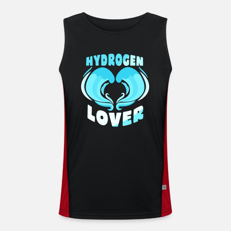 Hydrogen Lover Energy Element Hydrogen Débardeur respirant contrasté Homme 
