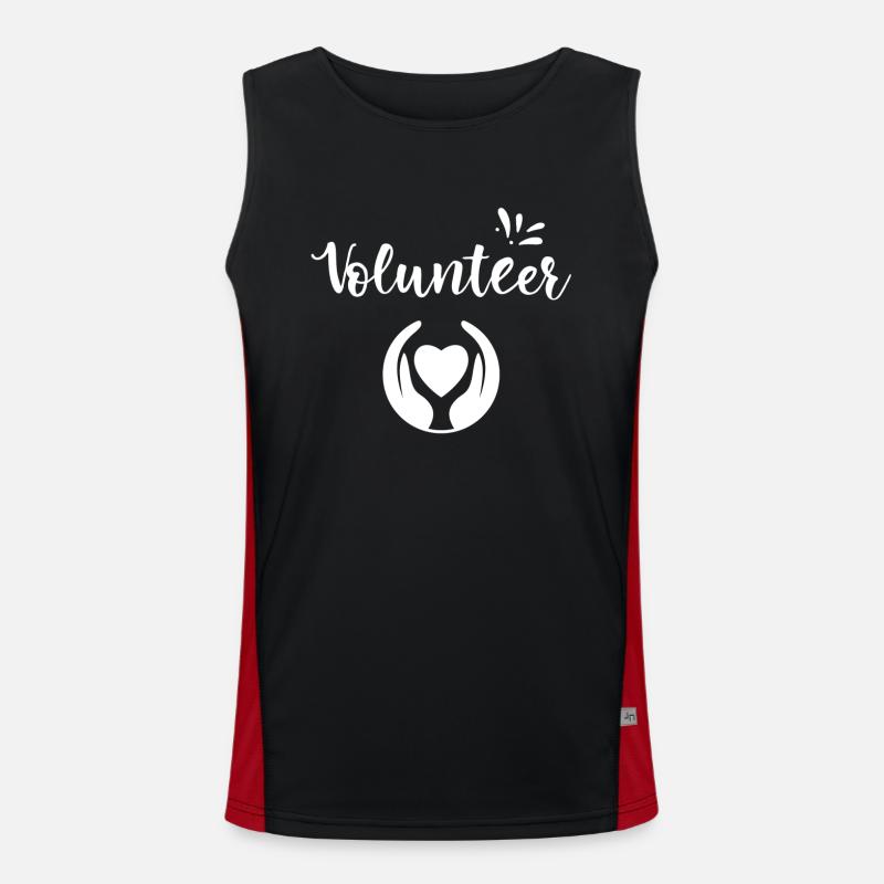 Bénévole bénévole bénévole Débardeur respirant contrasté Homme 