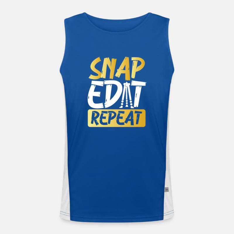 Snap Edit Repeat Men's Functional Contrast Tank Top 