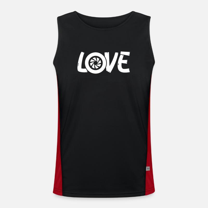 Love for the camera Men's Functional Contrast Tank Top 