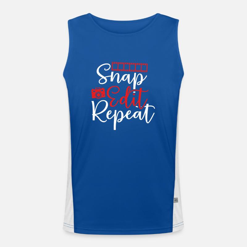 Modifier Snap Repeat Débardeur respirant contrasté Homme 