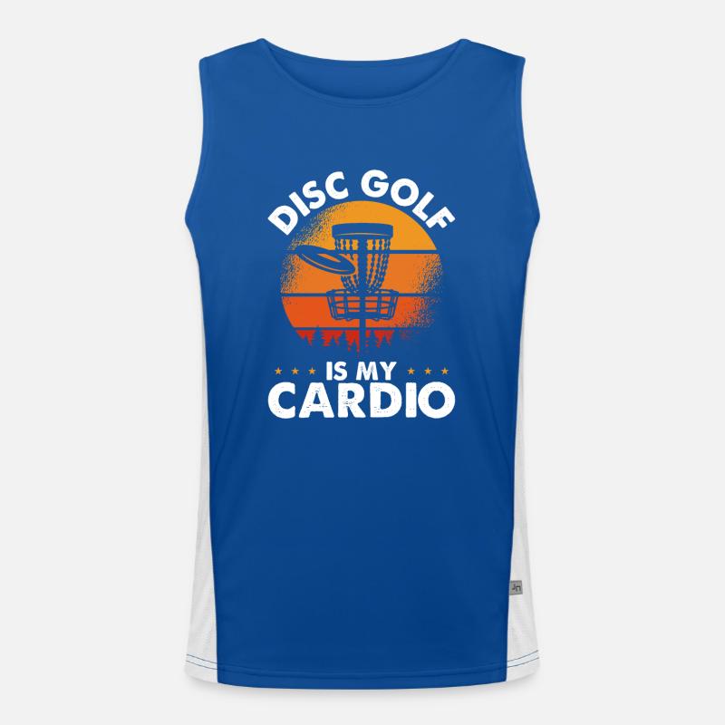 Disc Golf Est Mon Cardio Débardeur respirant contrasté Homme 