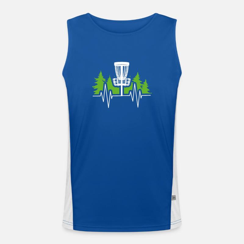 Disc golf frequency Men's Functional Contrast Tank Top 