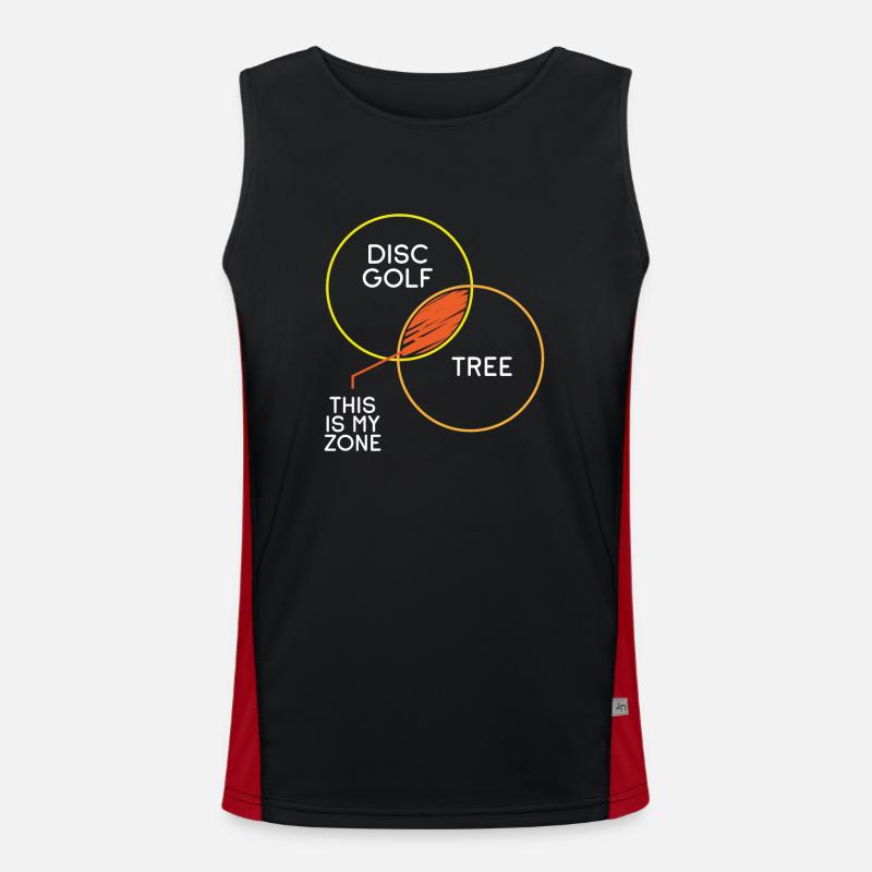 Disc Golf et Tree Zone Débardeur respirant contrasté Homme 