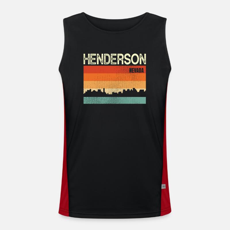 Henderson Nevada Funktionelles Kontrast-Tank Top für Männer 