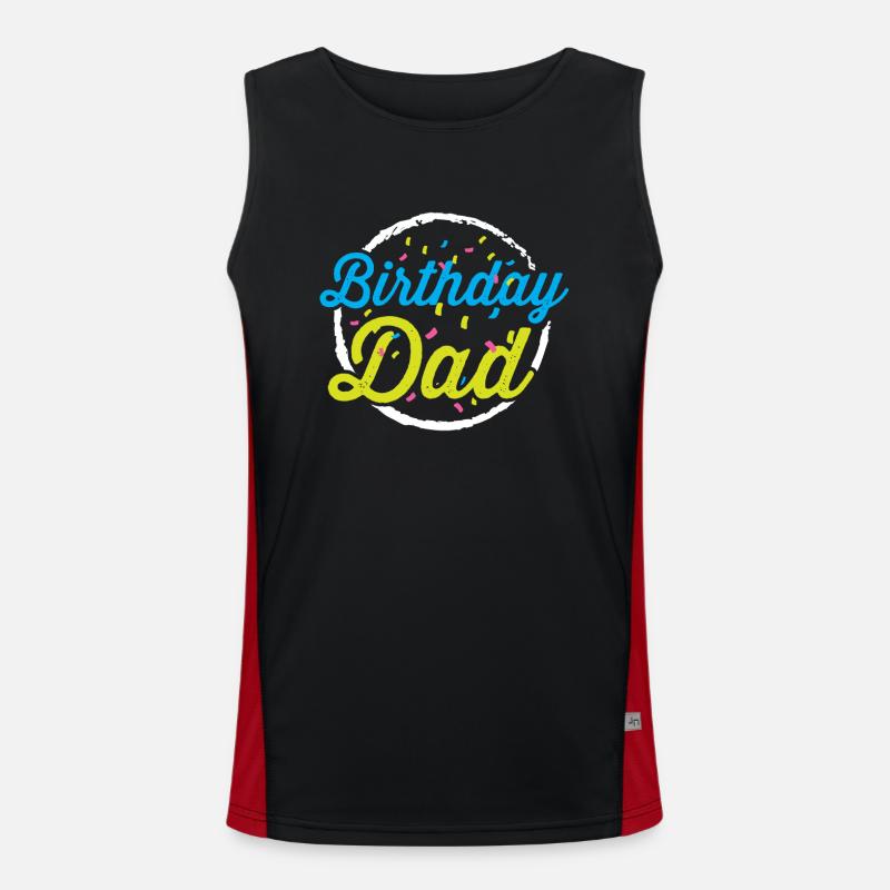 Geburtstag Papa Papi Vater Party Funktionelles Kontrast-Tank Top für Männer 