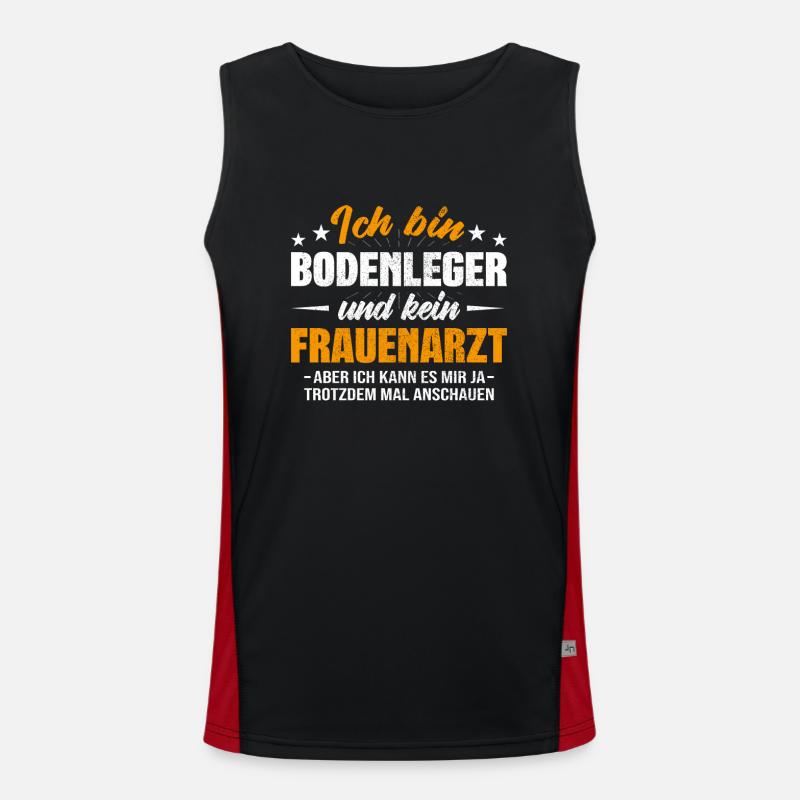 Bodenleger Funktionelles Kontrast-Tank Top für Männer 