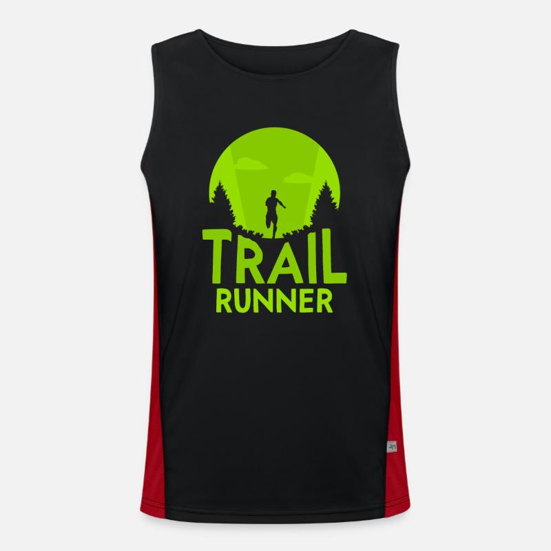 Trail Runner Running Course Course Trail Running Débardeur respirant contrasté Homme 