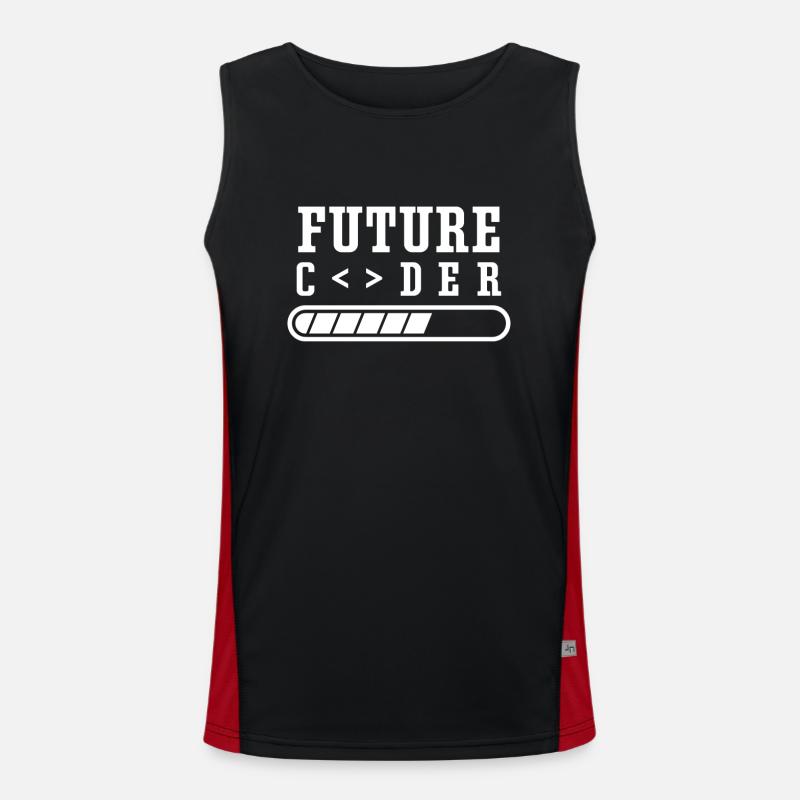 Code de codage du programmeur du futur codeur Débardeur respirant contrasté Homme 