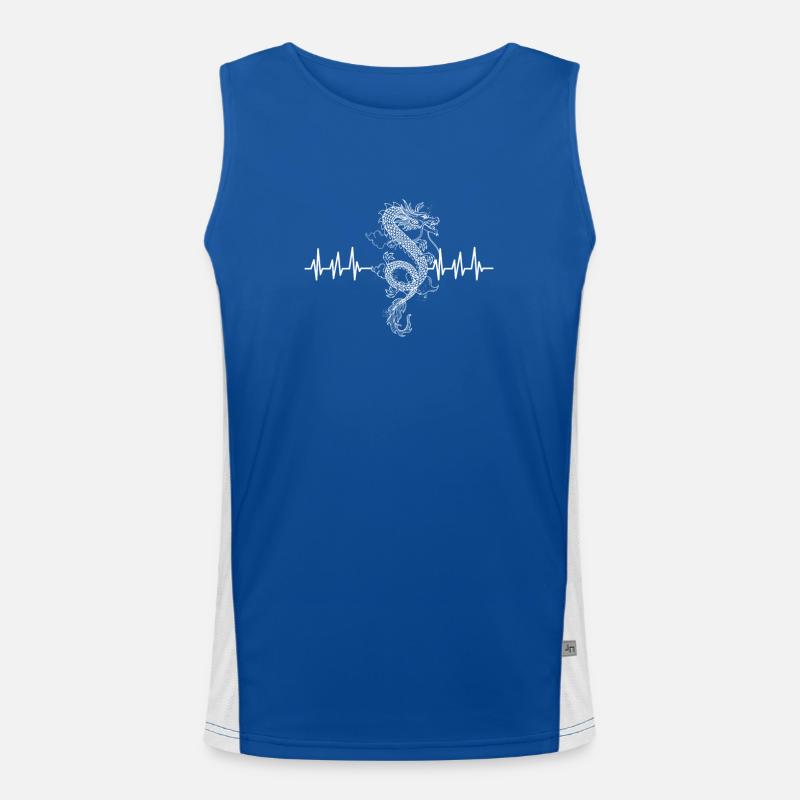 Dragon Frequency Men's Functional Contrast Tank Top 