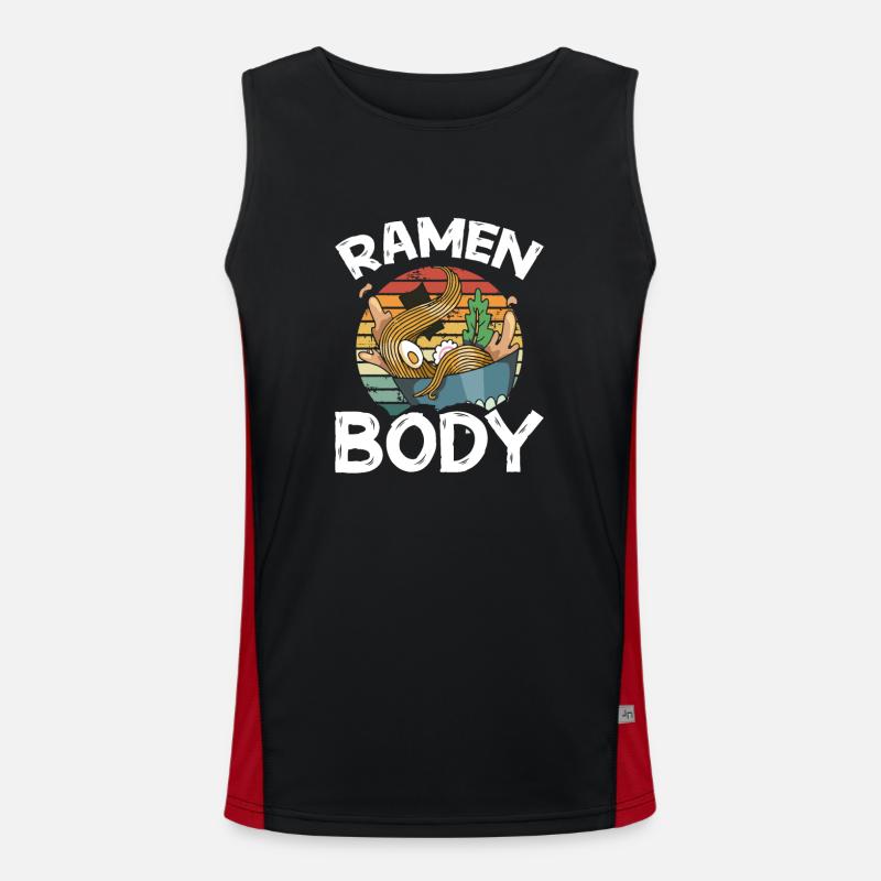Ramen Körper Funktionelles Kontrast-Tank Top für Männer 