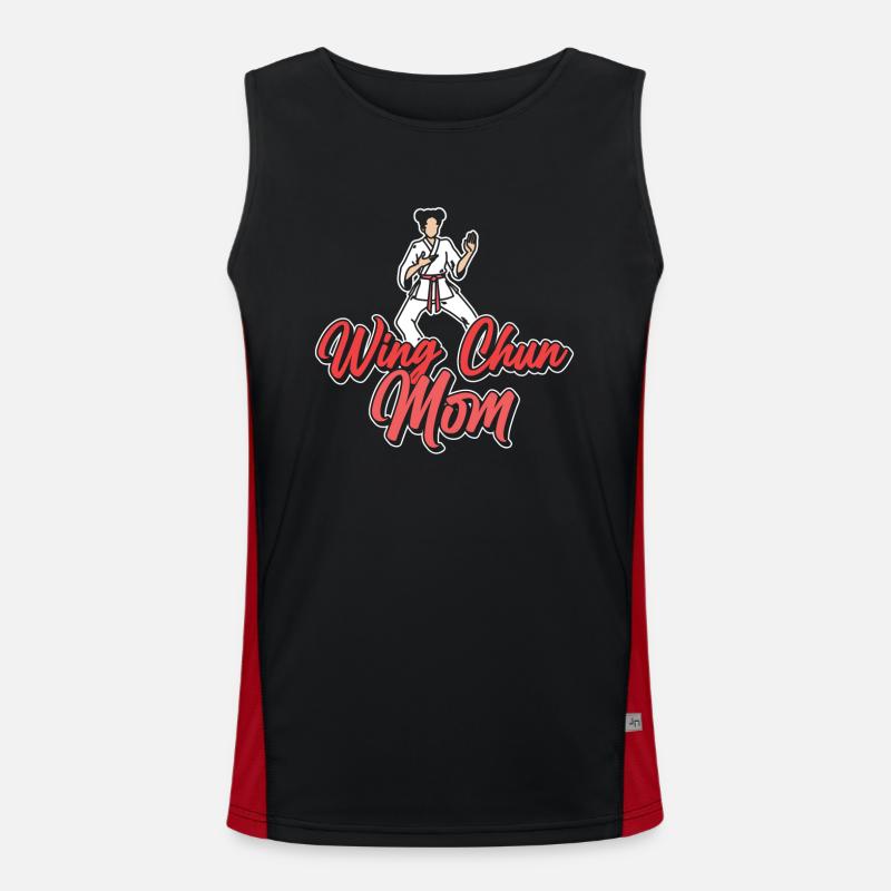 Wing Chun Mutter Kampfkunst Kampfsport Trainer Funktionelles Kontrast-Tank Top für Männer 