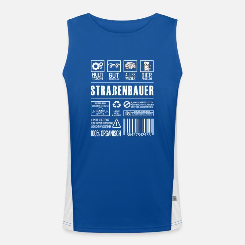 Straßenbauer Funktionelles Kontrast-Tank Top für Männer 