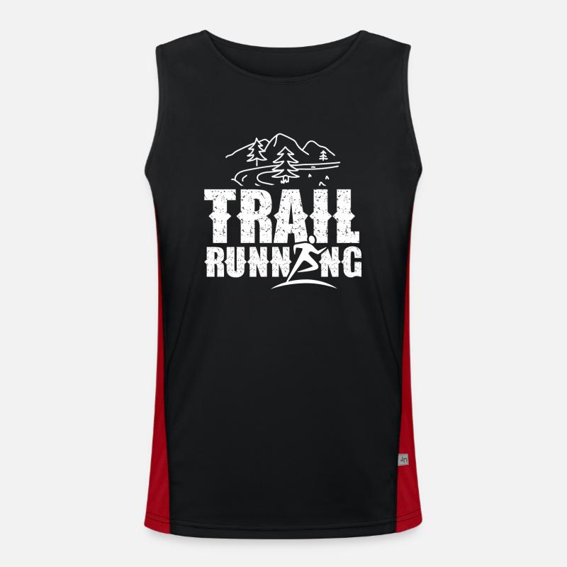 Trail Running Course Trail Running Runner Débardeur respirant contrasté Homme 