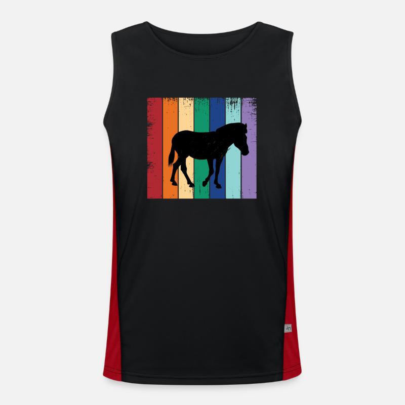 Zebra Funktionelles Kontrast-Tank Top für Männer 