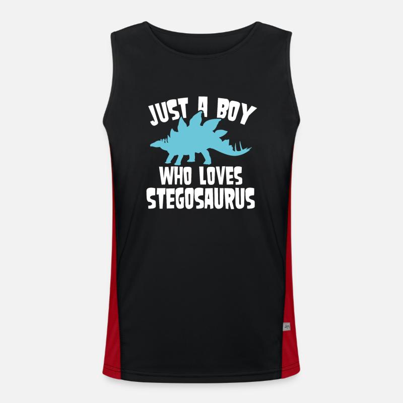 Nur Ein Junge, Der Stego Liebt Funktionelles Kontrast-Tank Top für Männer 