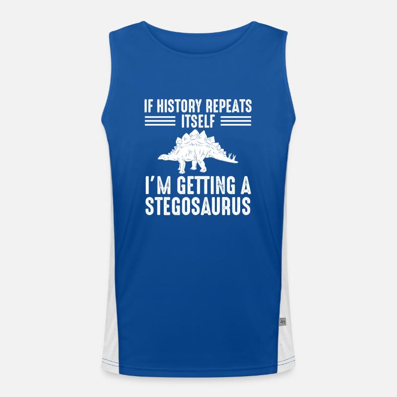 Ich werde ein Stegosaurus Funktionelles Kontrast-Tank Top für Männer 