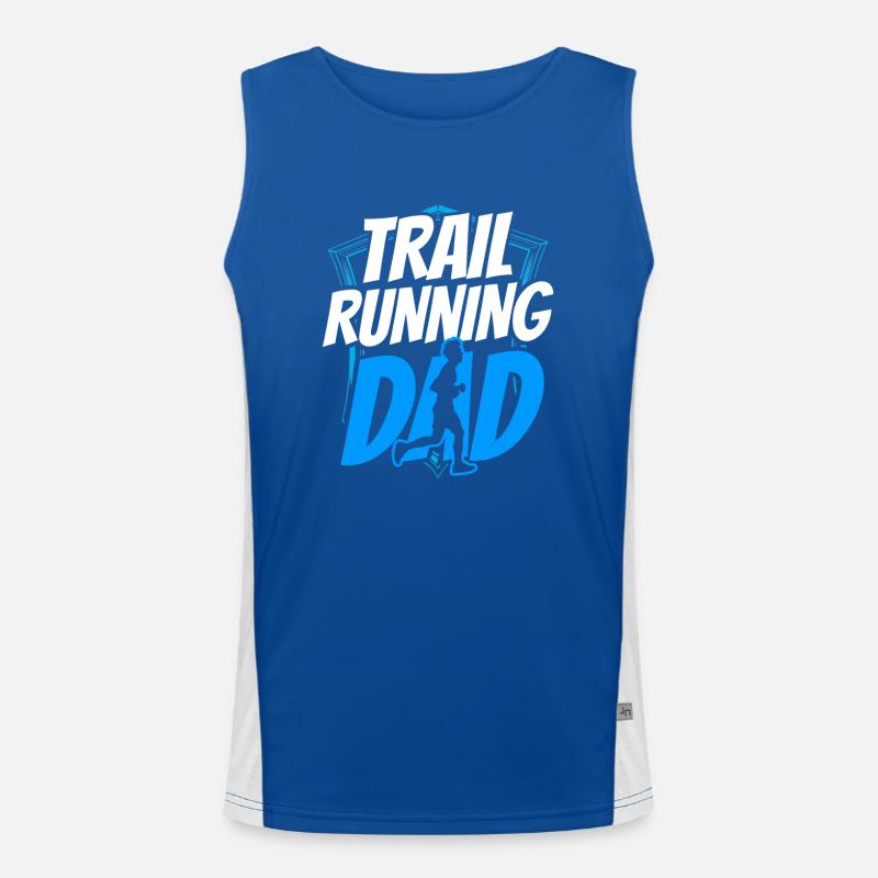 Trail Running Papa Trail Run Runner Race Débardeur respirant contrasté Homme 