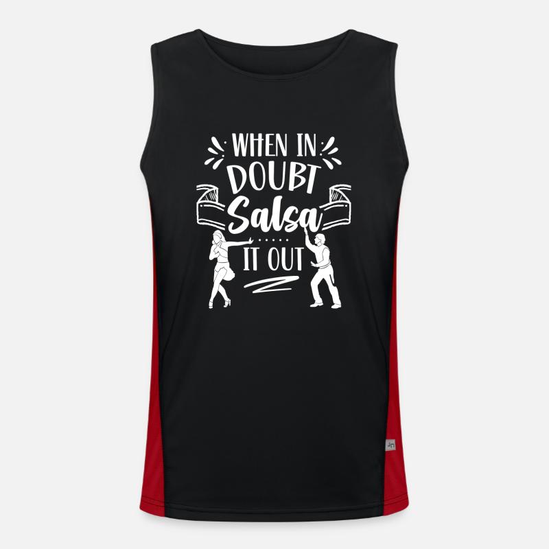 En cas de doute Salsa It Out Dance Dancer Dance Débardeur respirant contrasté Homme 
