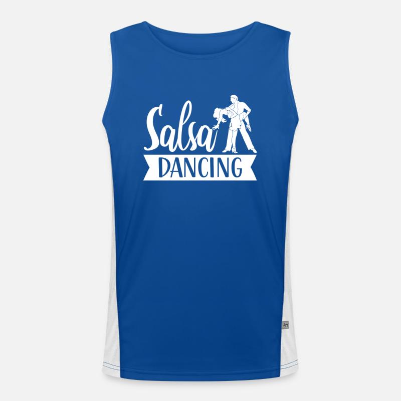 Salsa Dancing Hobby Dance Dancer Men's Functional Contrast Tank Top 