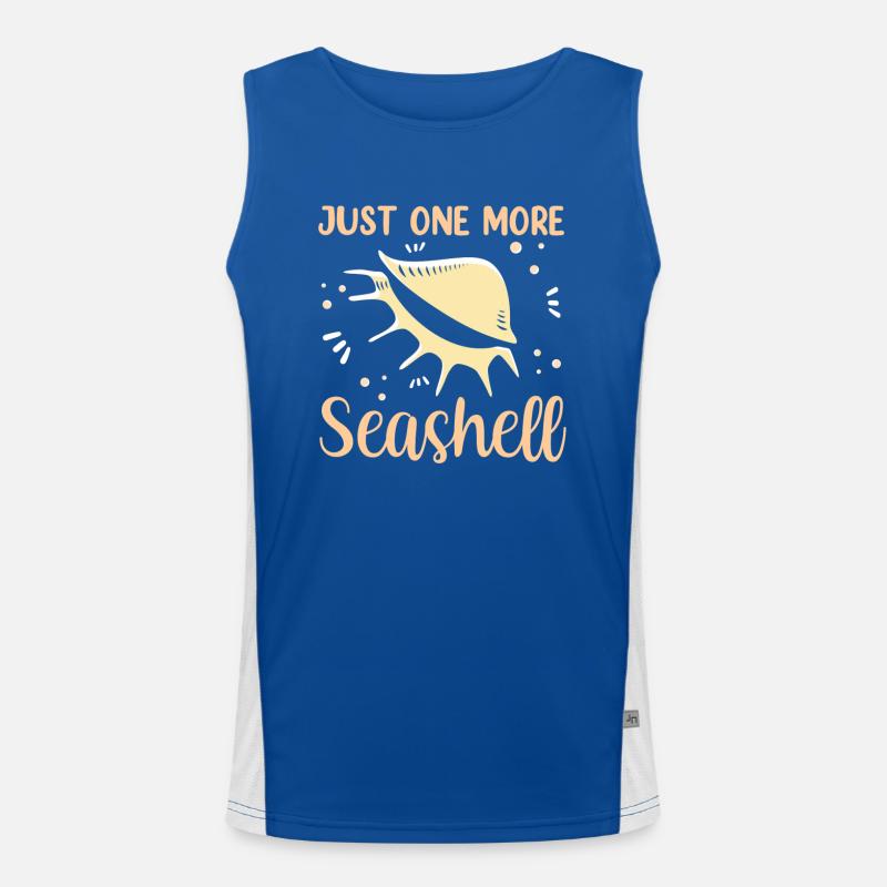 Only One Shell Shell Collector Shellfish Collector Shells Men's Functional Contrast Tank Top 