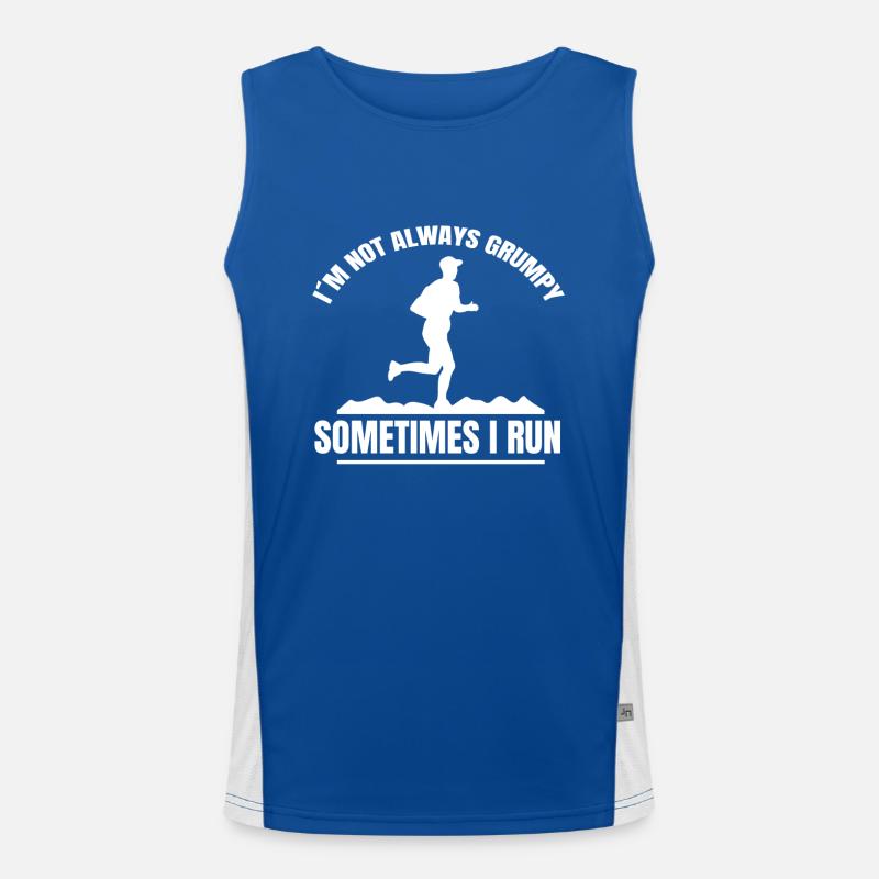 Jogging fit jogging course course cardio training Débardeur respirant contrasté Homme 