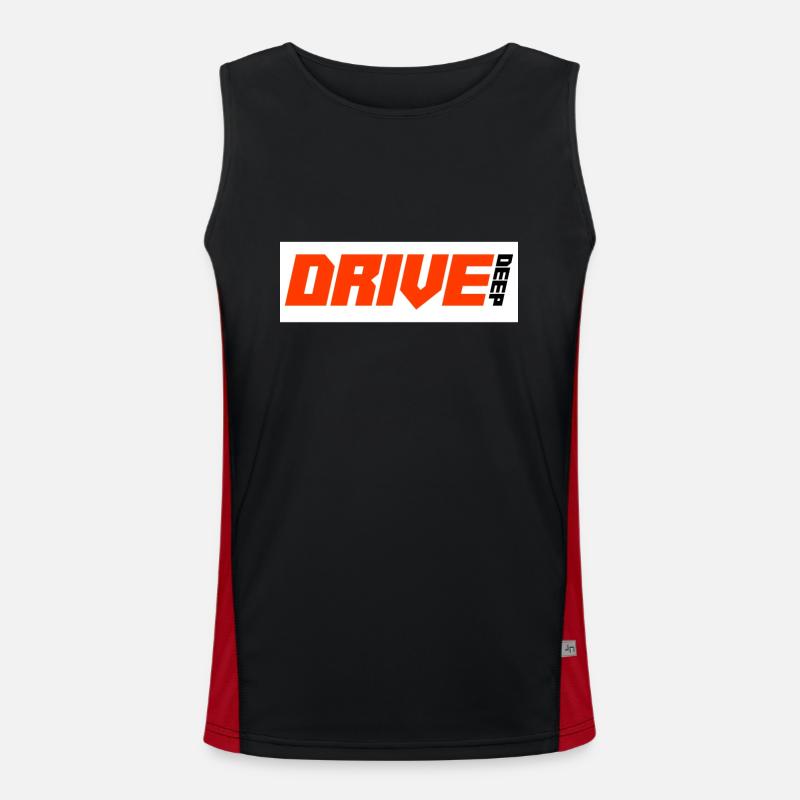 Lowered Tuning Car Men's Functional Contrast Tank Top 