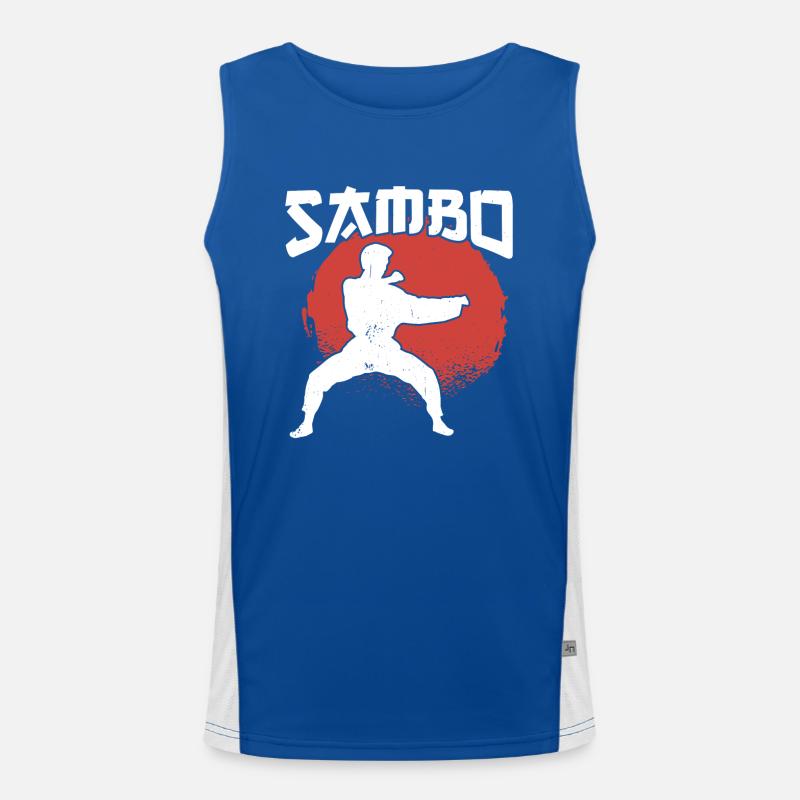 Sambo Training Kampfsport Trainer Kampfkunst Funktionelles Kontrast-Tank Top für Männer 