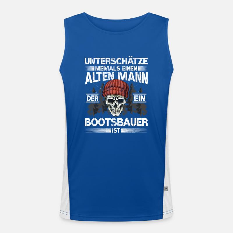 Bootsbauer Schiffsbauer Funktionelles Kontrast-Tank Top für Männer 